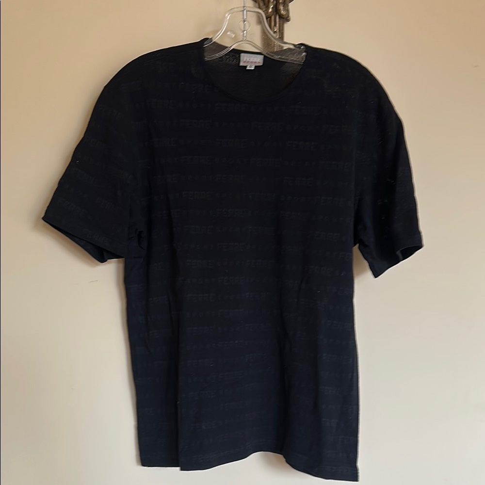 Gianfranco Ferre Black Short Sleeve Tee